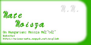 mate moisza business card